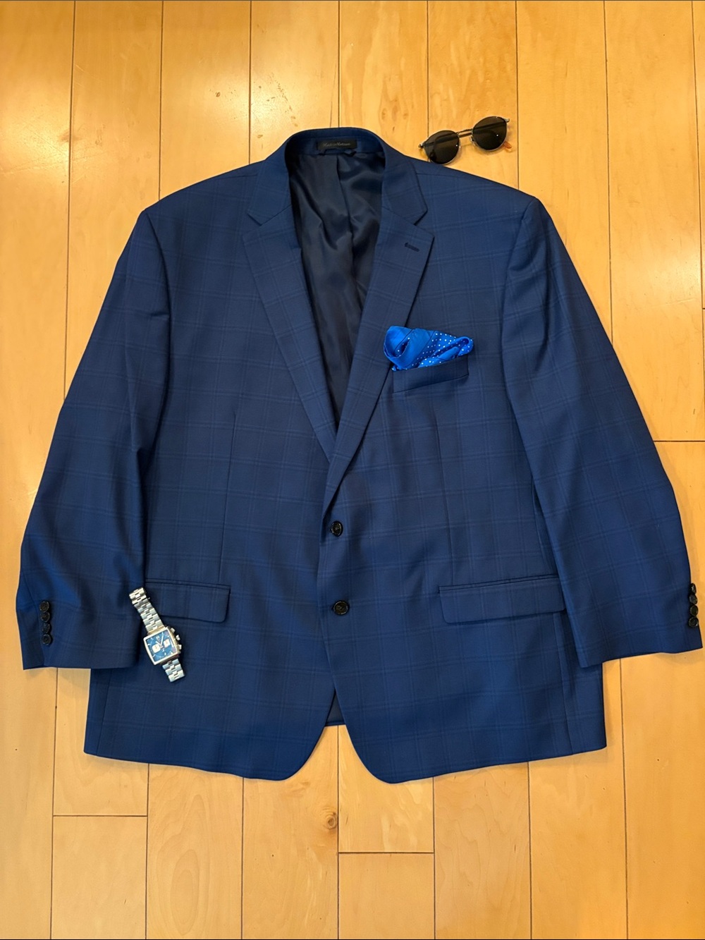 Lauren Ralph Lauren Dark Navy Striped Hertiage Luxury Preppy Upscale